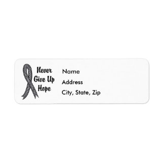 Celtic Never Give Up Hope Melanoma Label