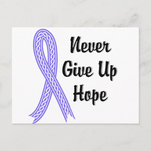 Celtic Never Give Up Hope Stomach Cancer Postcard