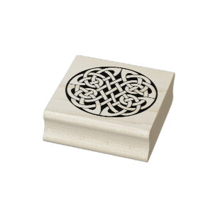 Celtic, Nordic braided circle braided knot Rubber Stamp