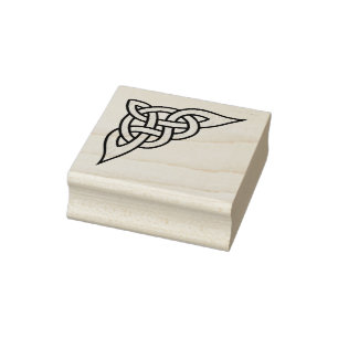 Celtic, Nordic braided corner/side knot Rubber Stamp