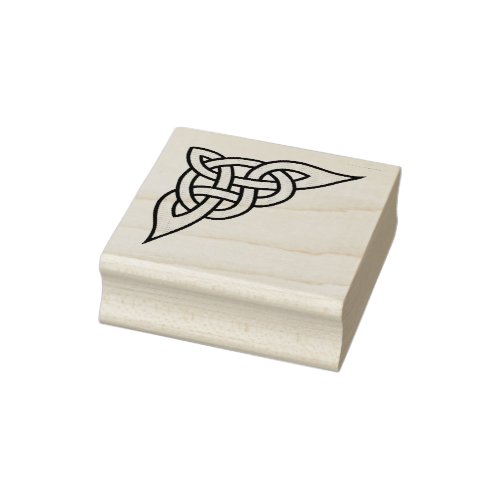 Celtic Nordic braided cornerside  knot Rubber Stamp