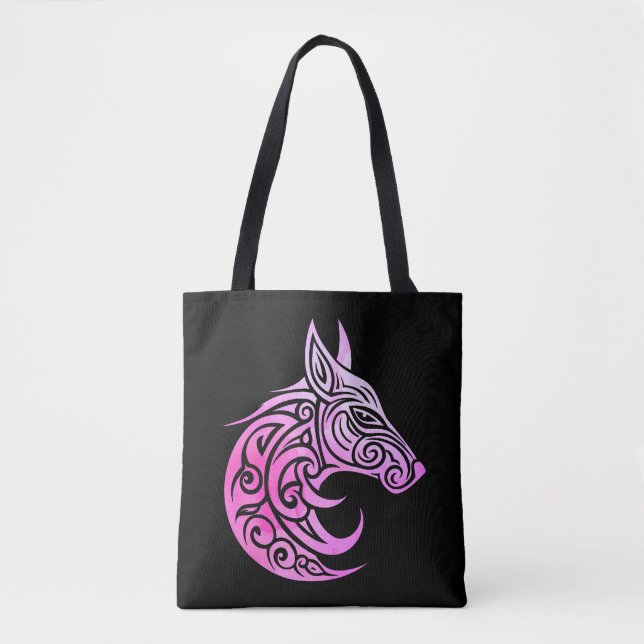 Celtic Nordic Fox Tote Bag (Front)