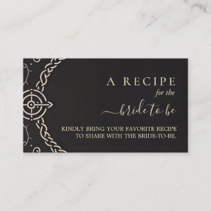 Celtic Nordic Fun Medieval Scroll Bridal Shower Enclosure Card