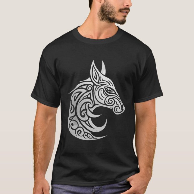 Celtic Nordic Winter Fox T-Shirt (Front)
