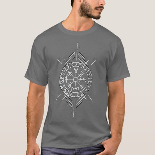 Celtic Norse Magical Staves Vegvisir _ Viking Comp T_Shirt