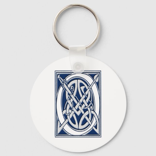 Celtic O Monogram Keychain (Front)