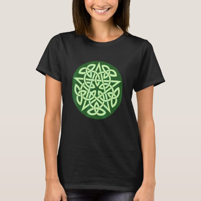 Celtic Occult Wicca Pentacle Knot T-Shirt (Front)