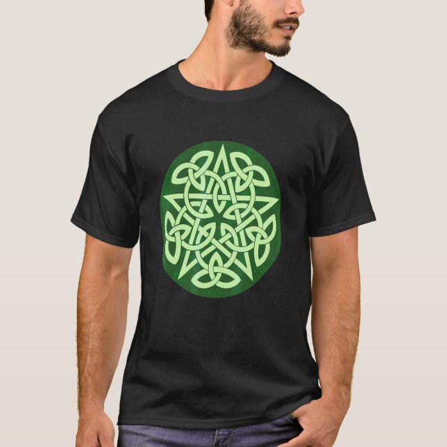 Celtic Occult Wicca Pentacle Knot T-Shirt (Front)