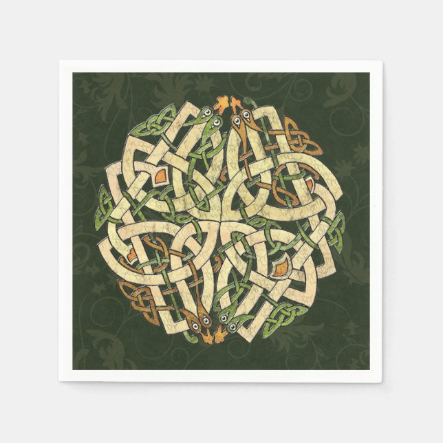Celtic Ornament Paper Napkins (Front)