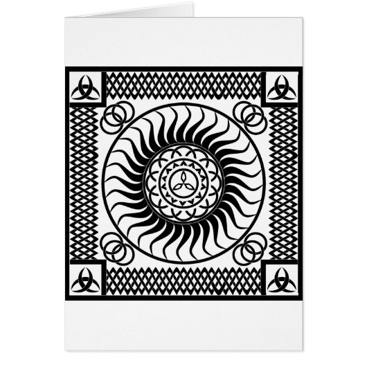 Celtic ornament Single Cards (Front)
