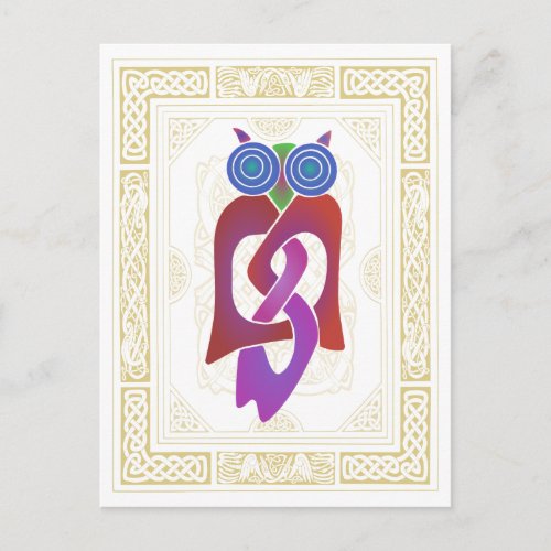 Celtic Owl II Postcard