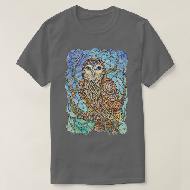 Celtic Owl T-Shirt (Design Front)