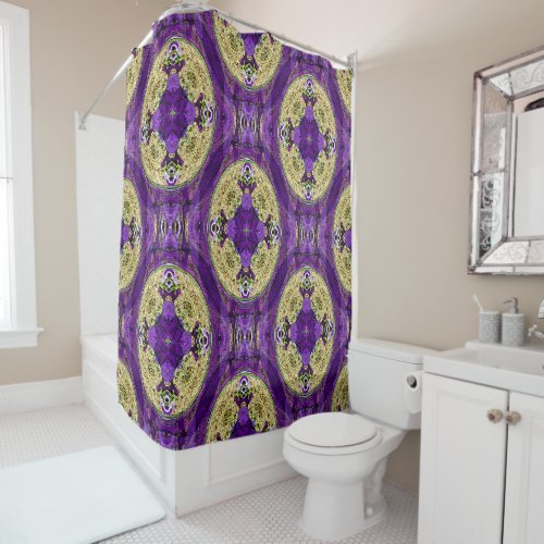 Celtic Pansies Shower Curtain