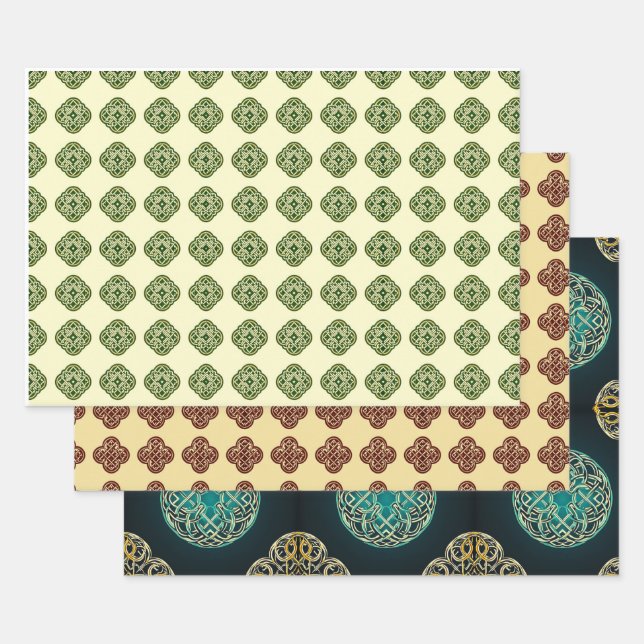 Celtic Pattern Gift Wrap (Set)