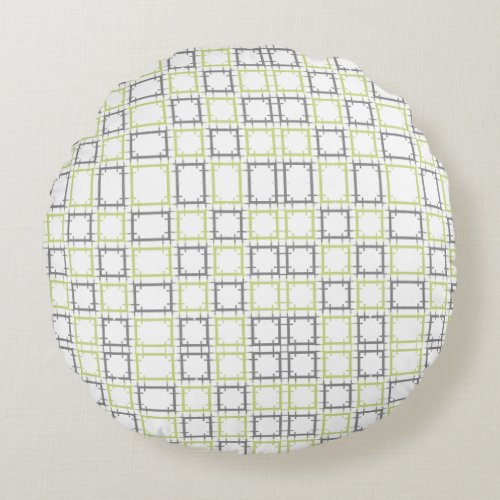 Celtic Pattern Illustration Round Pillow