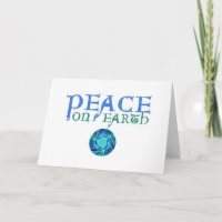 Celtic Peace on Earth Holiday Card