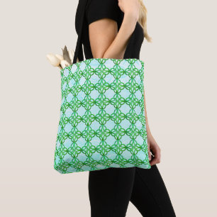 Celtic Plaid Knot Tote Bag