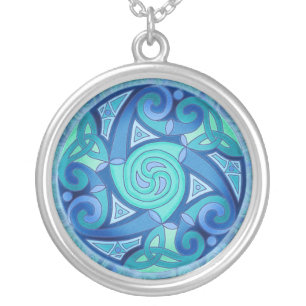 Celtic Planet Pendant Necklace