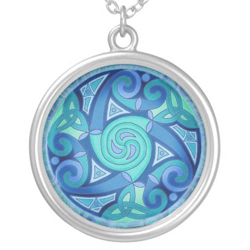 Celtic Planet Pendant Necklace