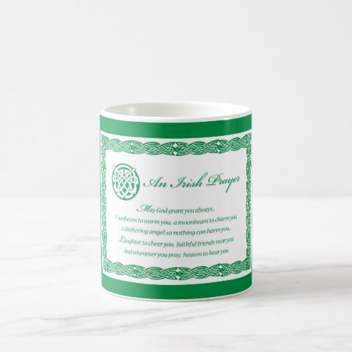 Celtic Prayer St Patricks Day Coffee Mug