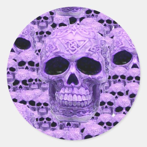 Celtic purple skull collage