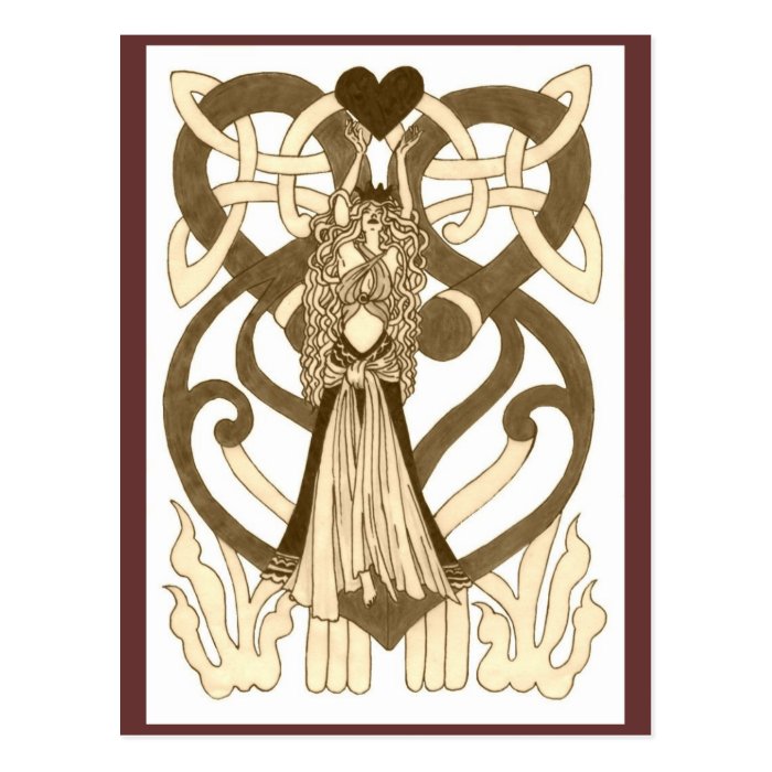 Celtic Queen of Hearts Post Cards