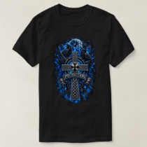 Celtic Raven Protection Cross