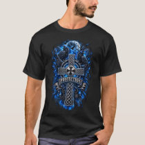 Celtic Raven Protection Cross