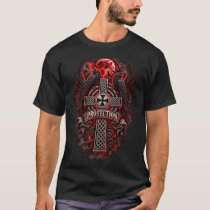 Celtic Raven Protection Cross