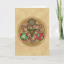 Celtic Reindeer Shield Greeting Card