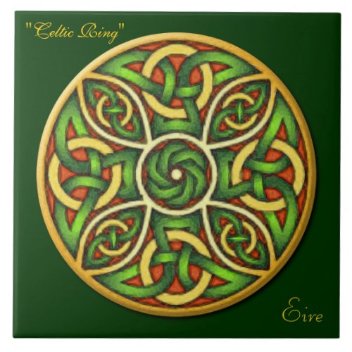 Celtic Ring Irish Knot  6 Art Tile