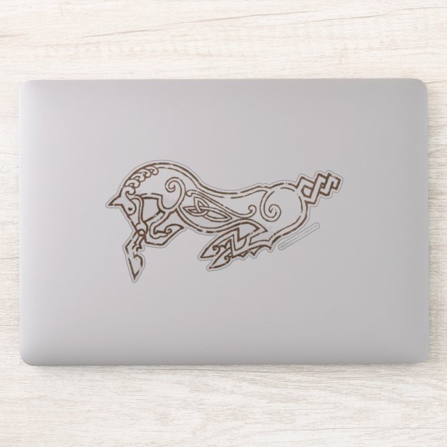 Celtic Rohan Horse Symbol Sticker (Computer)