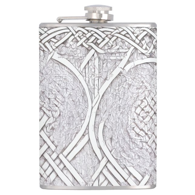 Celtic Rose A Flask (Front)