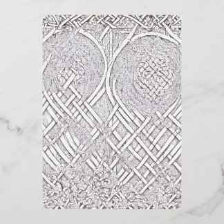 Celtic Rose A Foil Invitation