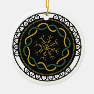 Celtic Runes 3 Ornament (Round)