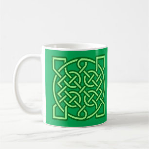 Celtic Sailor's Knot, Emerald and Lime Green Coffee Mug