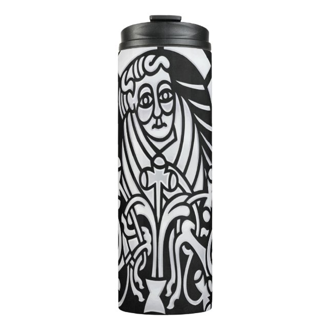 Celtic Saint Chrome Thermal Tumbler (Front)