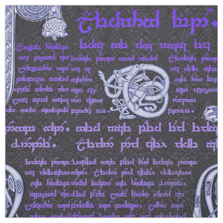 Celtic Sampler in Black and Purple Fabric