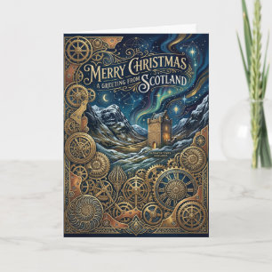 Celtic Scotland Merry Christmas Card
