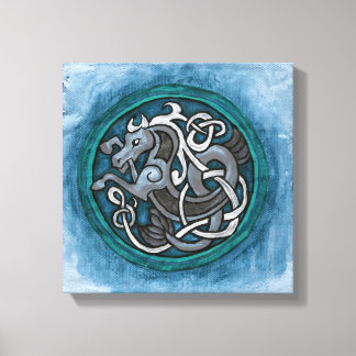 Celtic Sea Horse Canvas Print