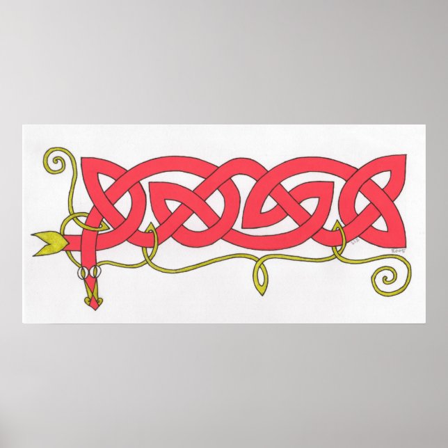 Celtic Serpent print (Front)