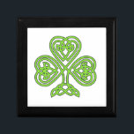 Celtic Shamrock Box<br><div class="desc">irish, ireland, leprechauns, saint, patrick's, day, shamrocks, rainbows, pots, gold, luck, green, beer</div>