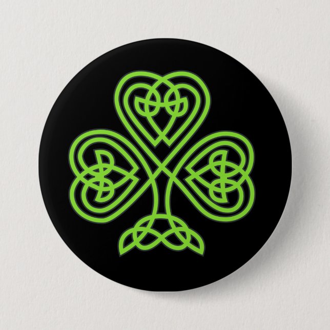 Celtic shamrock button (Front)