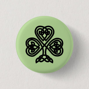 Celtic Shamrock Button