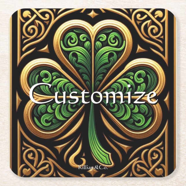 Celtic Shamrock Coaster (Front)