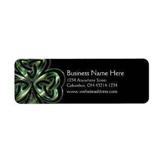 Celtic Shamrock Design 2 Return Address Labels 2