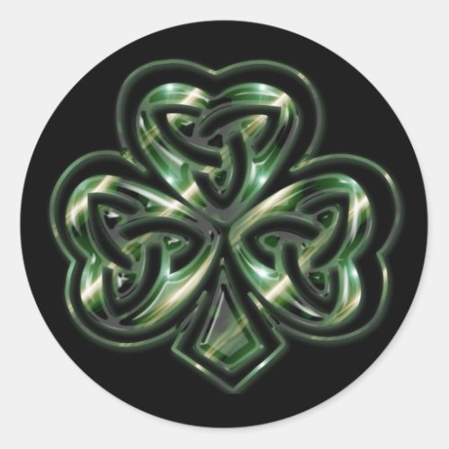 Celtic Shamrock Design 2 Stickers