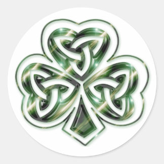 Celtic Shamrock Design 2 Stickers 2