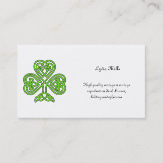 Celtic Shamrock Design Business Card
