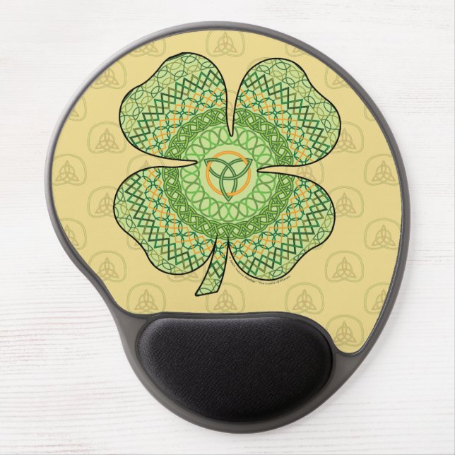 Celtic Shamrock Gel Mousepad (Front)